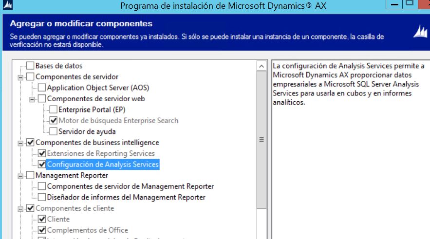 Instalación y Configuración de Analysis Services en Dynamics AX 2012 R3 Axazure