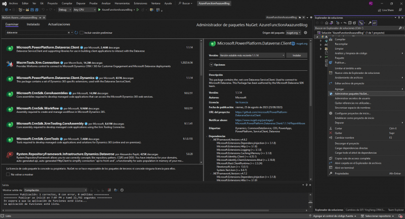 Azure Function integration with Dataverse | blog - Axazure