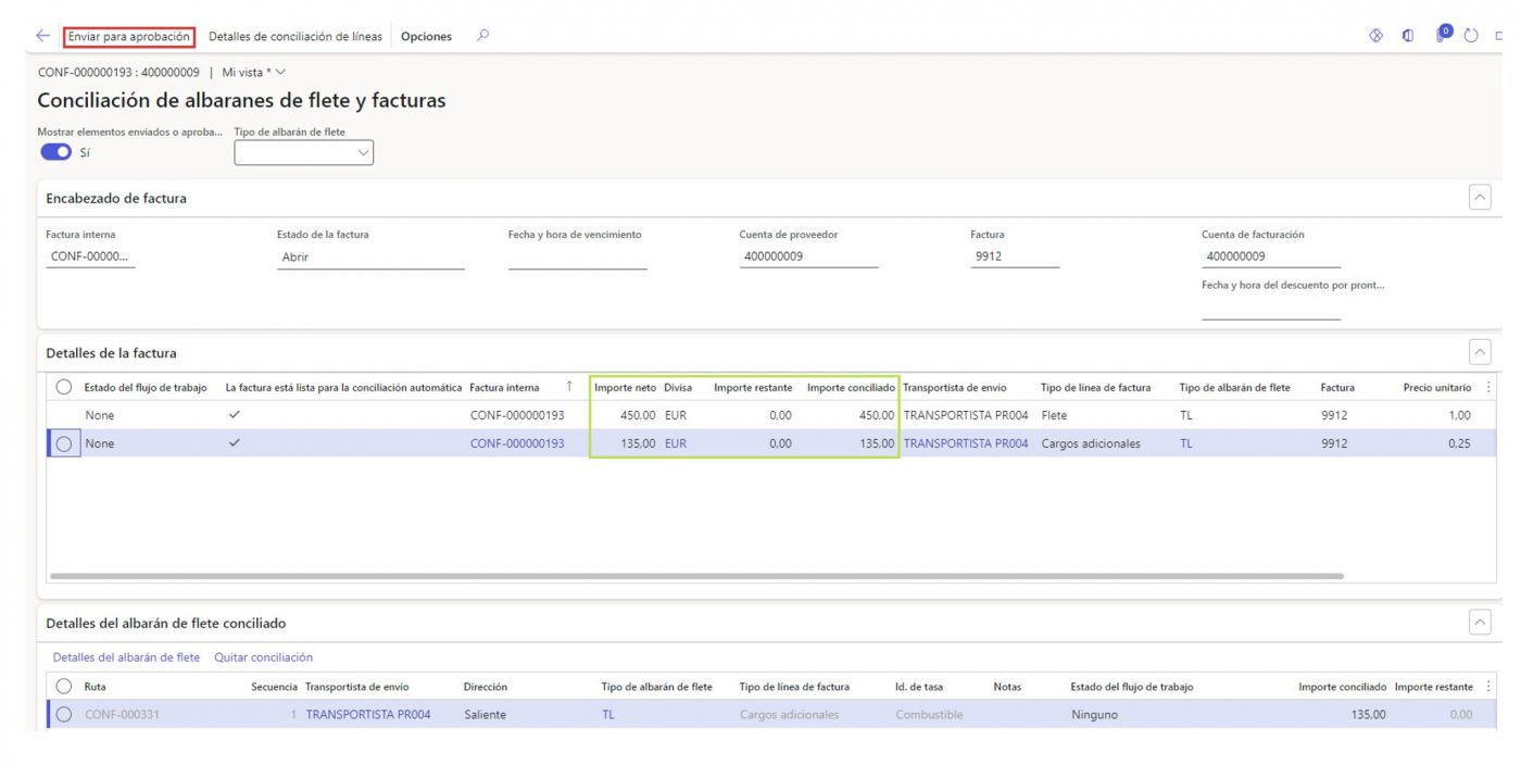 Freight invoice reconciliation in D365 F&O Axazure