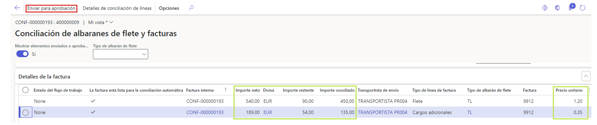 Freight invoice reconciliation in D365 F&O Axazure