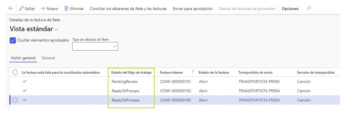 Freight invoice reconciliation in D365 F&O Axazure