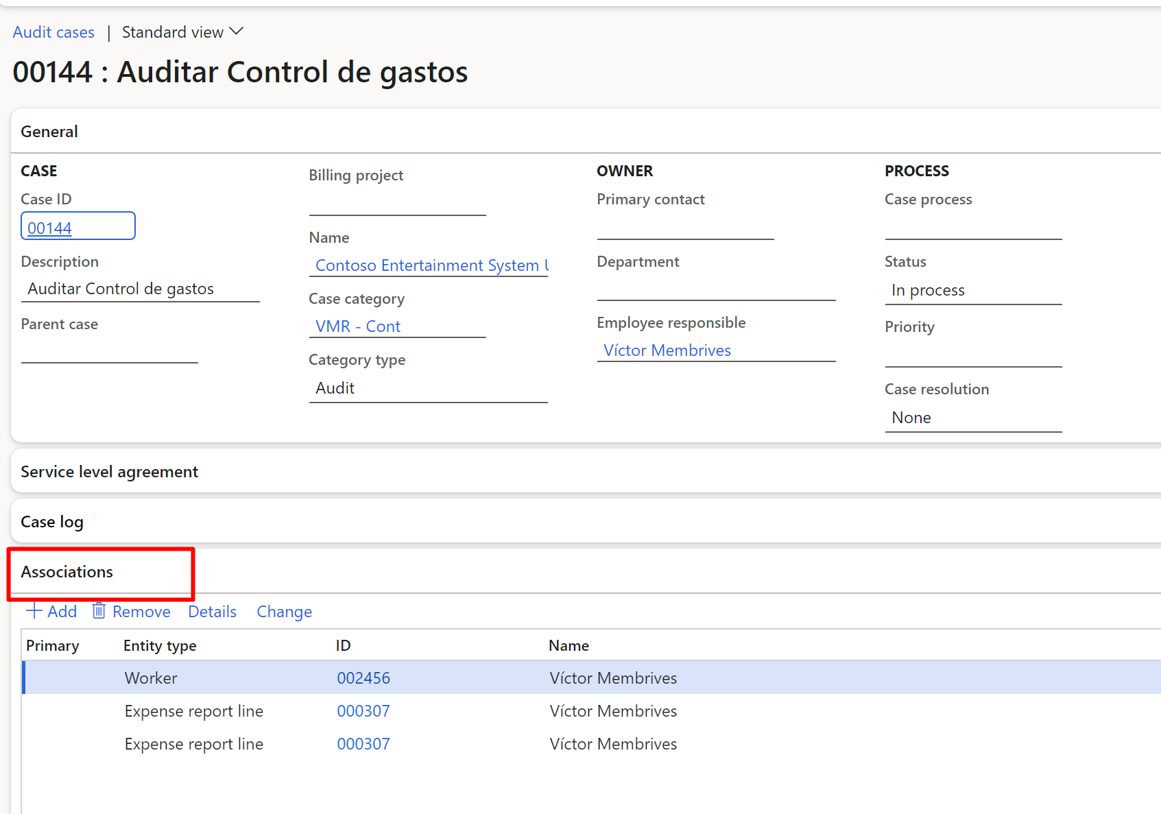 Área de trabajo de auditoría Axazure