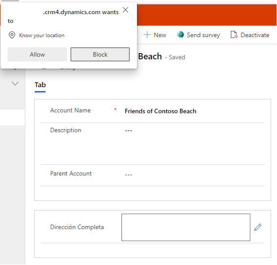 How to use the new "Address input control" in model-driven app? Axazure