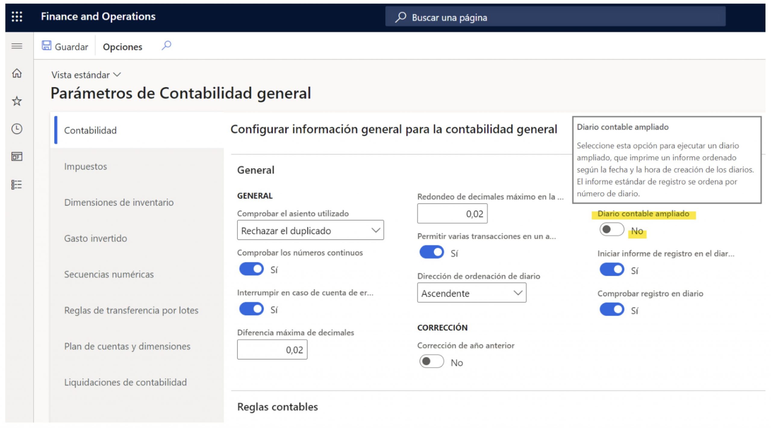 Absence of entries in the Spanish journals of Dynamics 365 Finance (Spanish localisation). Axazure