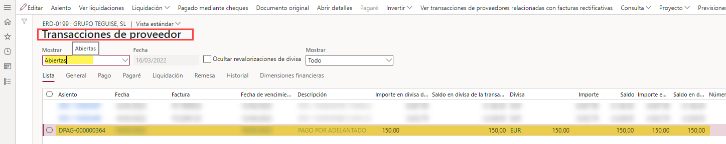 Pagos por adelantado y anticipos múltiples en factura a proveedores Axazure