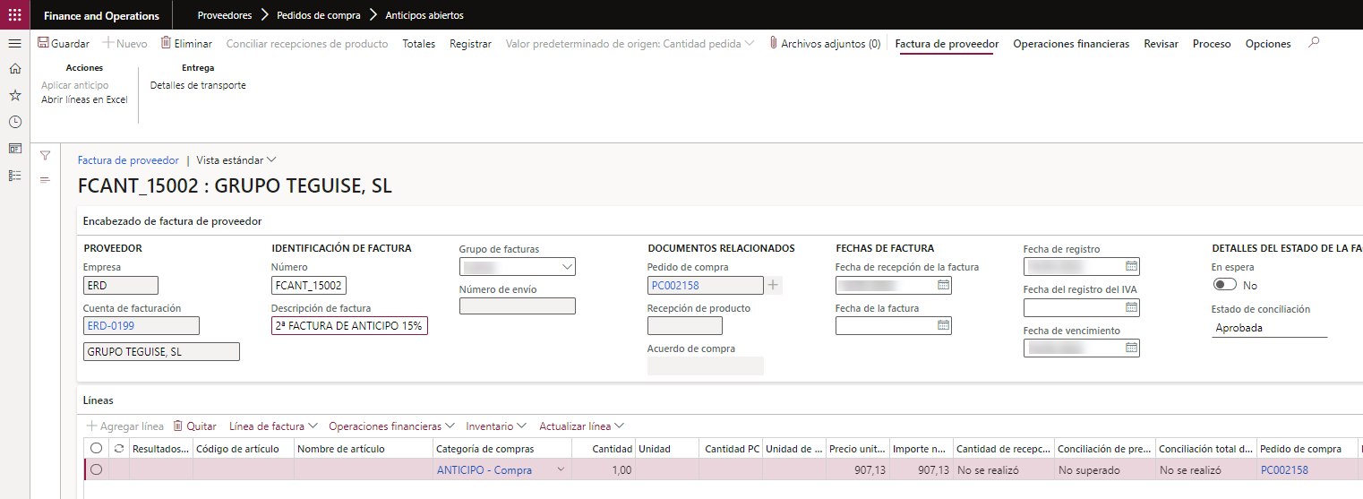 Advance payments and multiple advances on invoice to suppliers Axazure