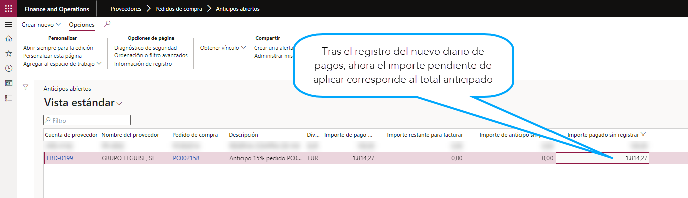 Pagos por adelantado y anticipos múltiples en factura a proveedores Axazure