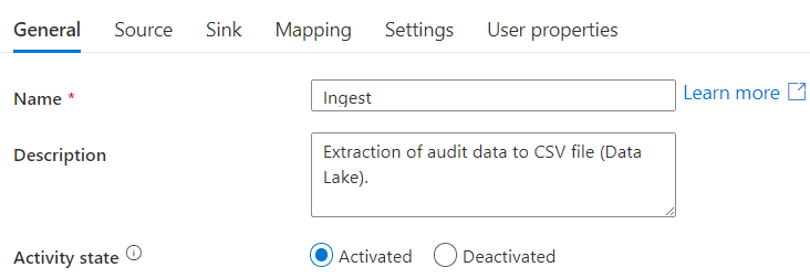 Export Dataverse audit to Data Lake using Azure Synapse and Spark Axazure