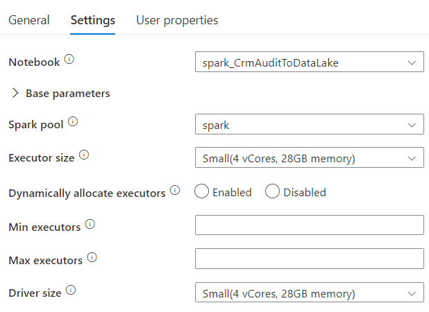 Export Dataverse audit to Data Lake using Azure Synapse and Spark Axazure