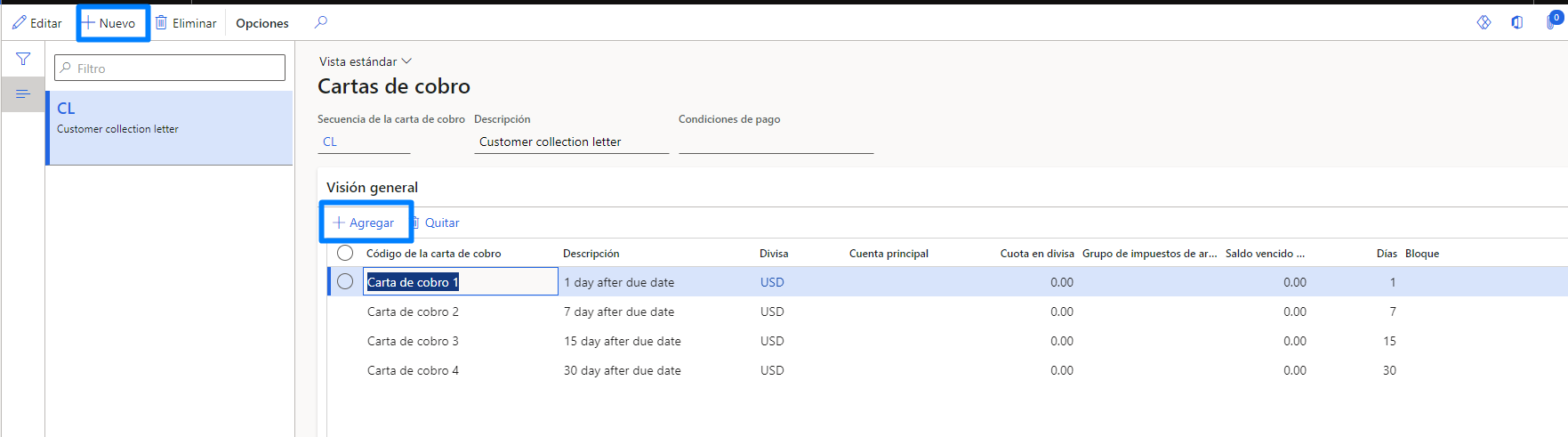 Automation of the process of collection letters Axazure