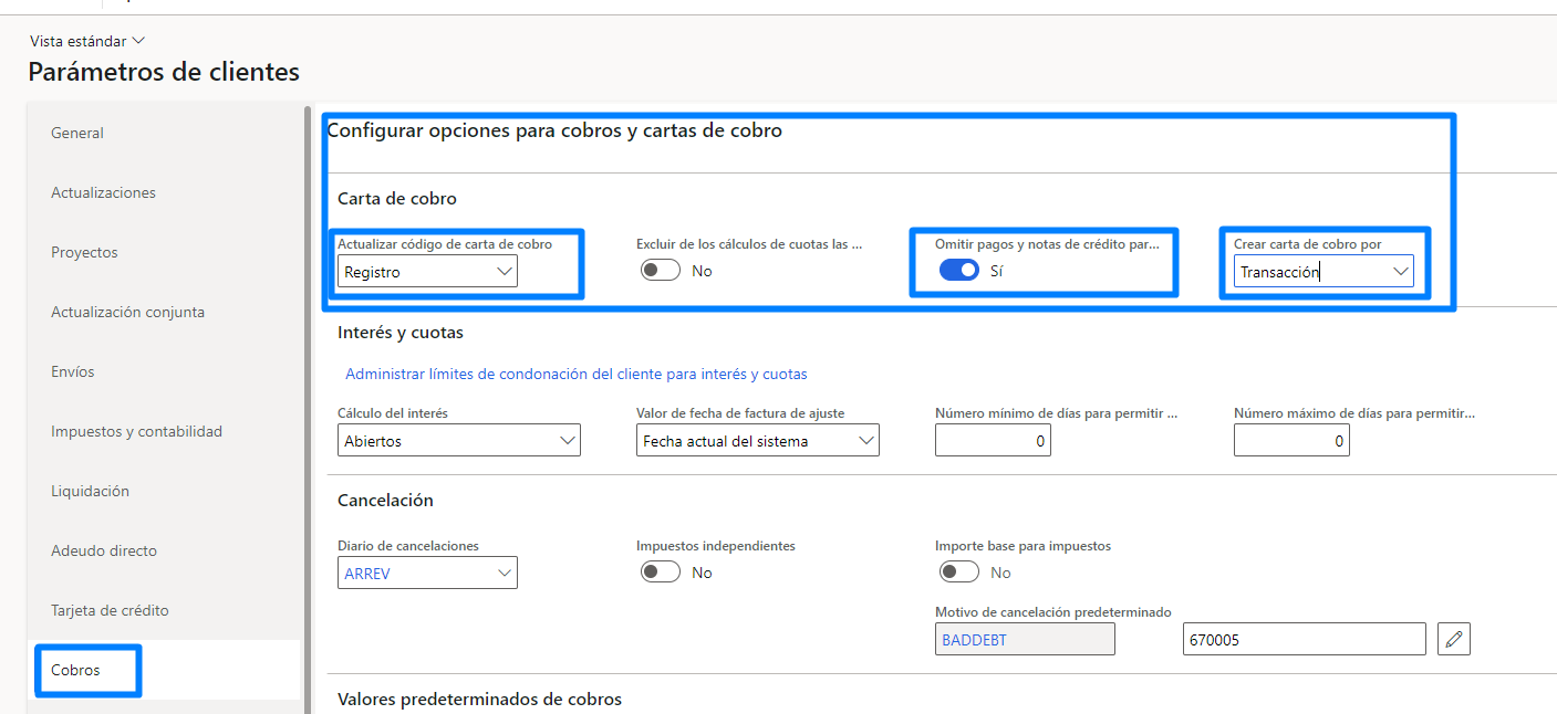 Automation of the process of collection letters Axazure